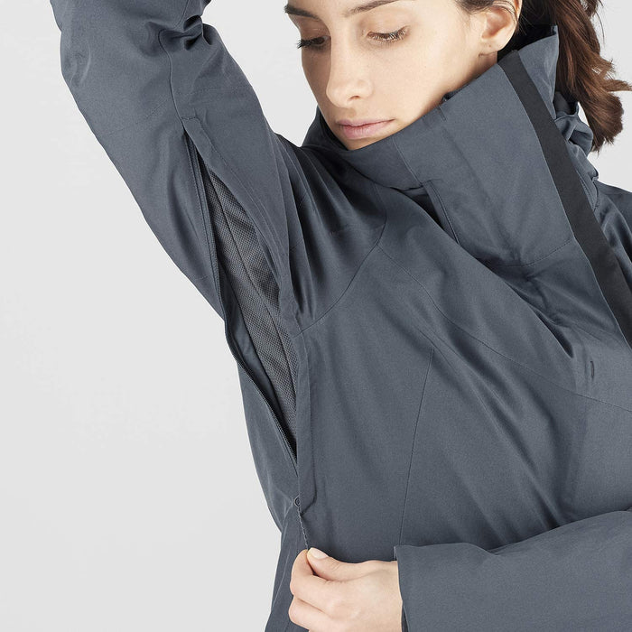 Salomon Speed Women's Ski Jacket, Red Dahlia