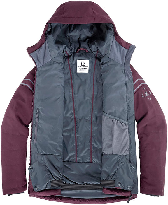 Salomon Edge Women's Ski Jacket, Icy Morn/Heather