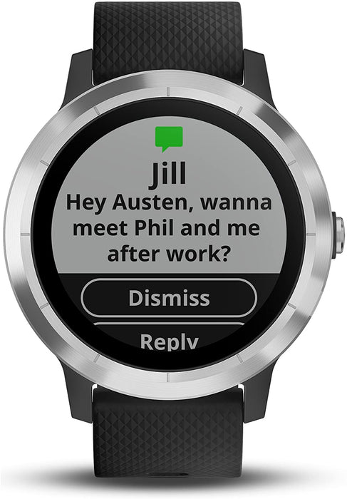 Smartwatch GARMIN Vivoactive 3 1,2" GPS Waterproof 5 ATM Glonass Black Stainless Steel