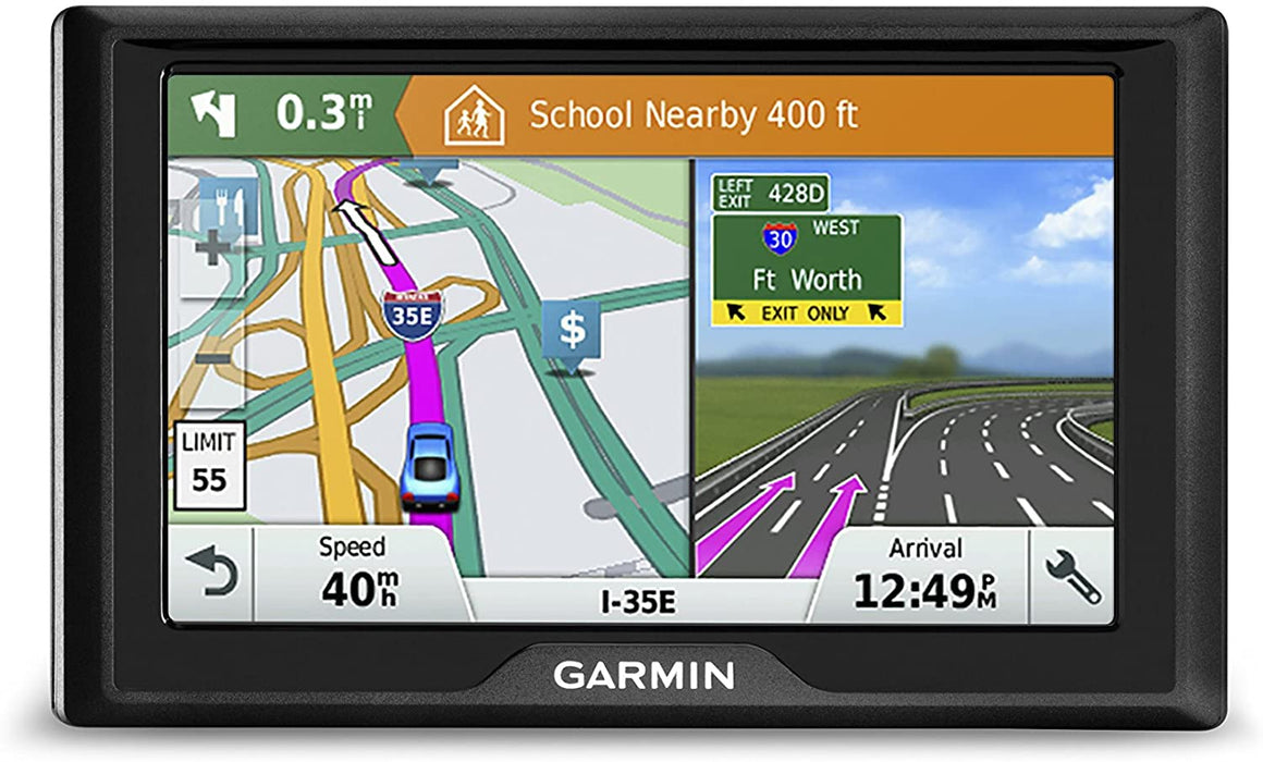 Garmin Drive 51 USA+CAN LM GPS Navigator System with Lifetime Maps, Spoken Turn-By-Turn Directions, Direct Access, Driver Alerts