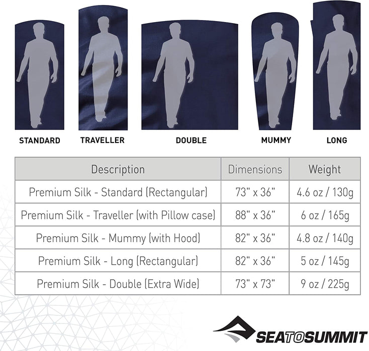 Sea to Summit Premium Silk Travel Liner