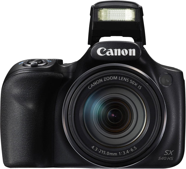 Canon PowerShot SX540 is Wi-Fi Enabled Digital Camera + 16GB Memory Card, Travel Charger, Camera Case, Starter Cleaning Kit & Accessories