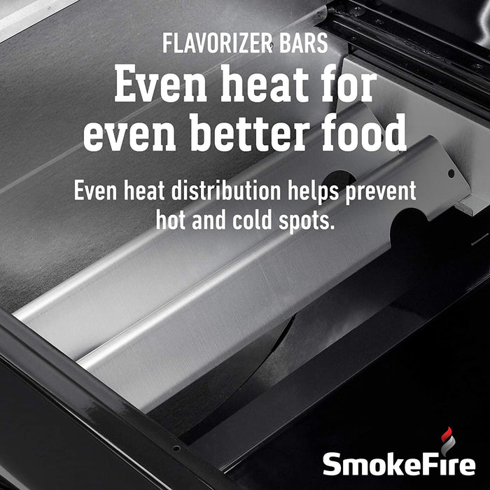 Weber 23510201 SmokeFire EX6 Wood Fired Pellet Grill, Black
