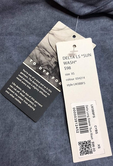 Lululemon Delta LS Sun WASH - (Gray Slate)