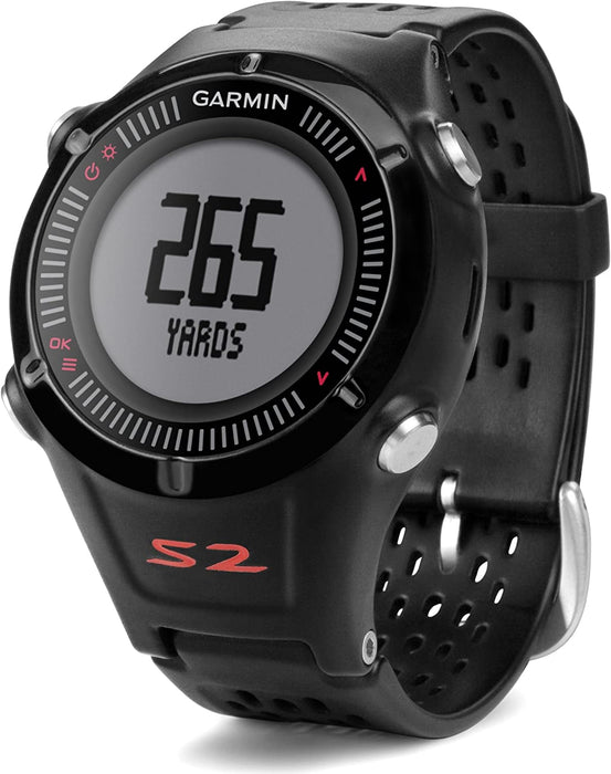 Garmin Approach S2 GPS Golf Watch with Worldwide Courses (Black)