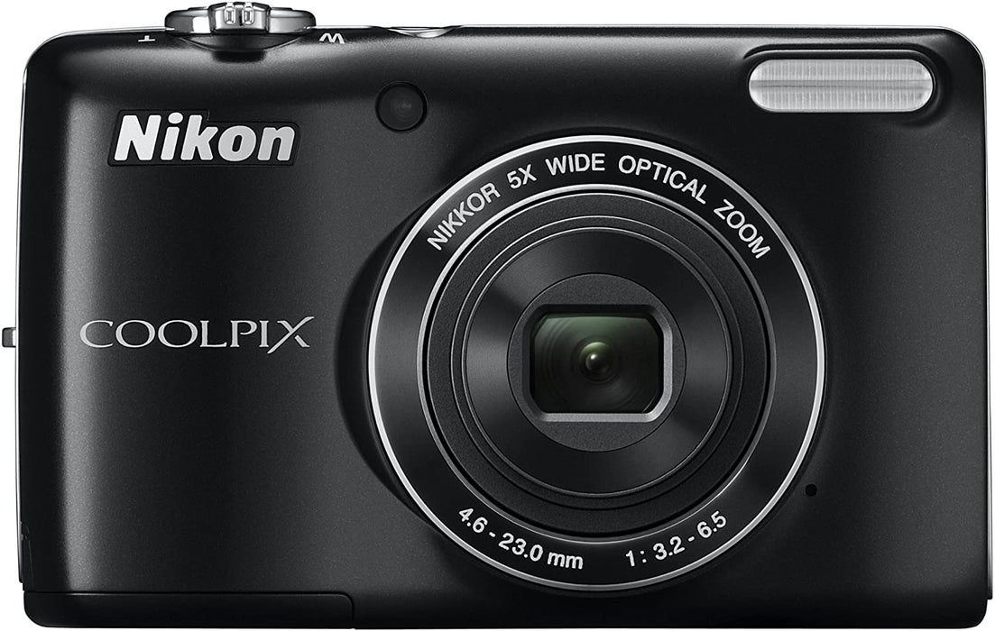Nikon COOLPIX L26 16.1 MP Digital Camera with 5x Zoom NIKKOR Glass Lens and 3-inch LCD (Black)