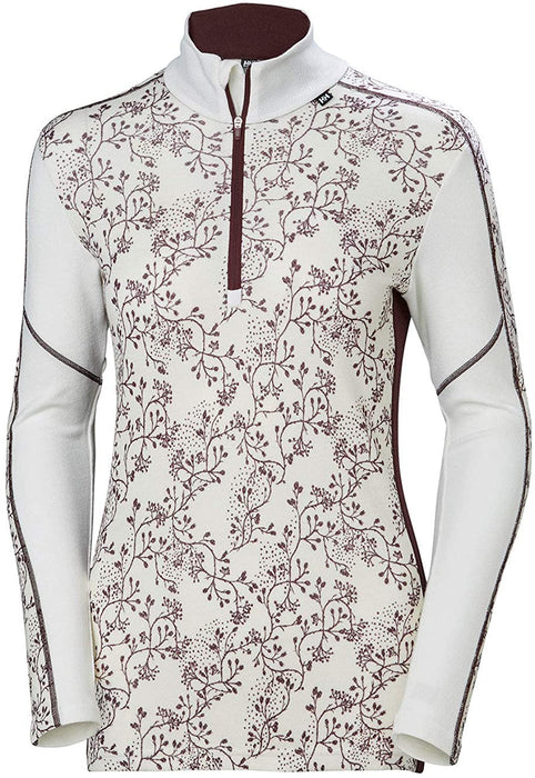 Helly-Hansen W Hh LIFA Merino Wool Graphic 1/2 Zip Baselayer Top