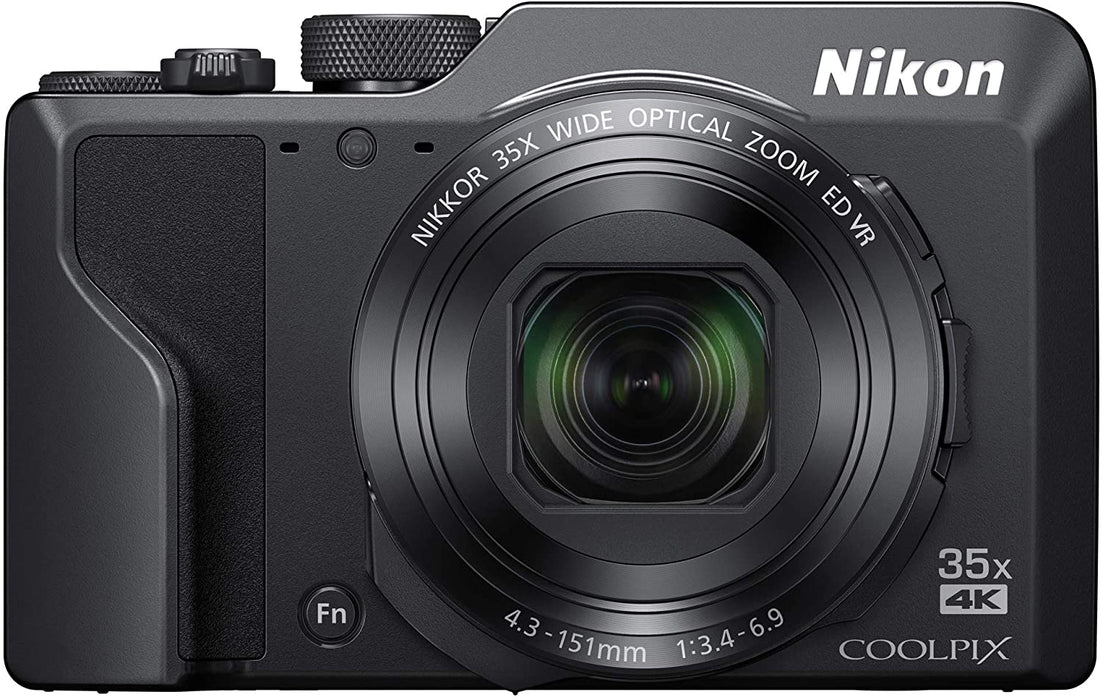 Nikon Coolpix A1000 16MP 35x Optical Zoom 4K Compact Digital Camera Bundle with 32GB Memory Card, Paintshop Pro 2018, and Camera Bag for DSLR