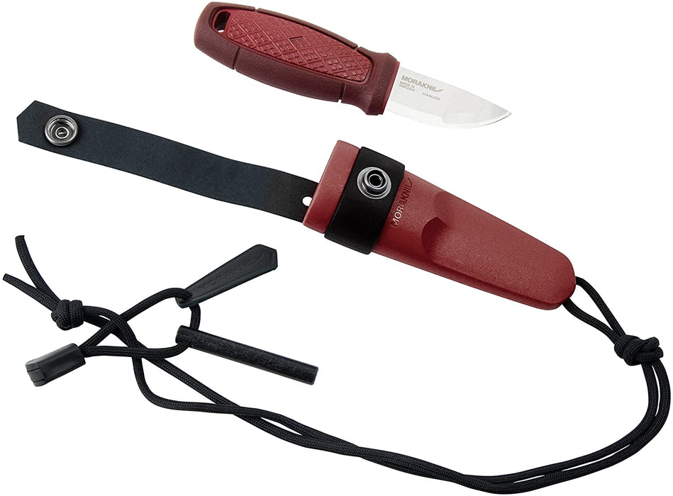 Morakniv Eldris Fixed-Blade Pocket-Sized Knife with Sandvik Stainless Steel Blade, Lanyard and Firestarter