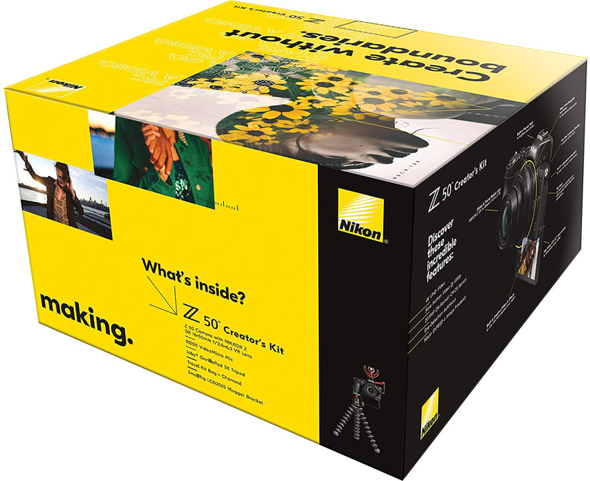 Nikon Z50 Creator's Kit, Black