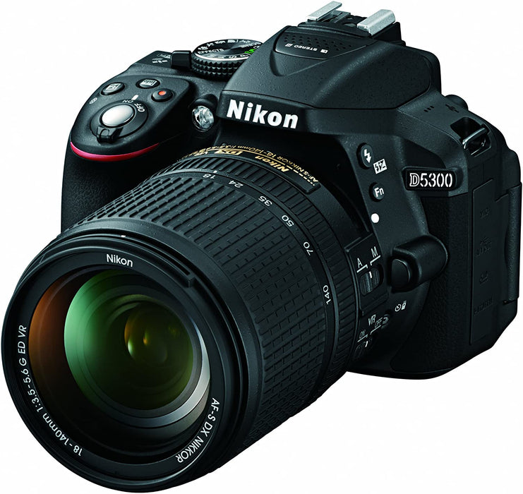 Nikon D5300 24.2 MP CMOS Digital SLR Camera with Built-in Wi-Fi and GPS Body Only (Black)