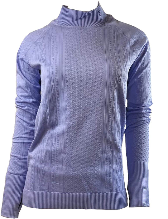 Lululemon Rest Less Mock Neck - HYGB/HYGB (Hydrangea Blue/Hydrangea Blue)