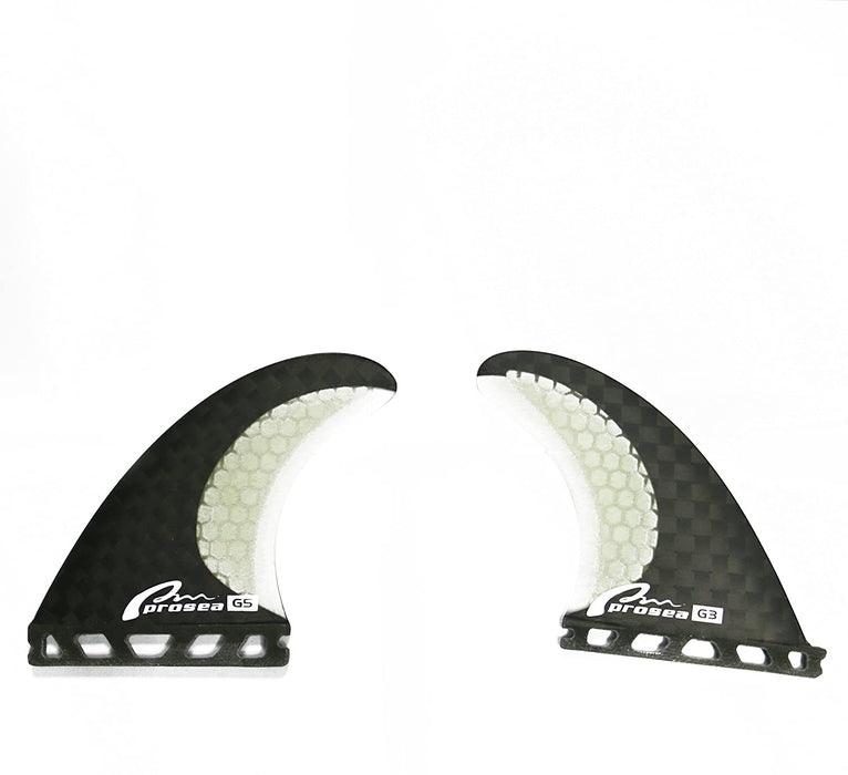 Prosea Quad Fins Traditional Colors & Designs Surfboard fins(4 Fins) FCS or Future Alternative Made of Carbon and Honeycomb