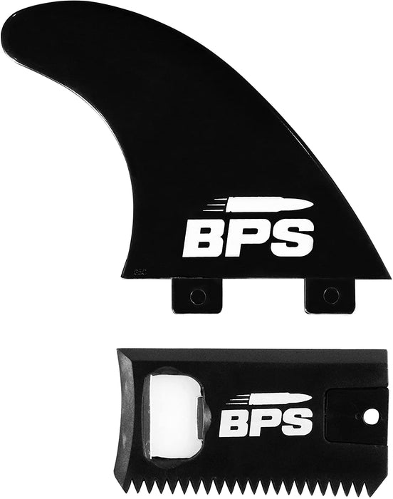 BPS Fiberglass Reinforced Surboard Fins - 3 Thruster Fins Set (FCS G5 M5 Style) Future Fins