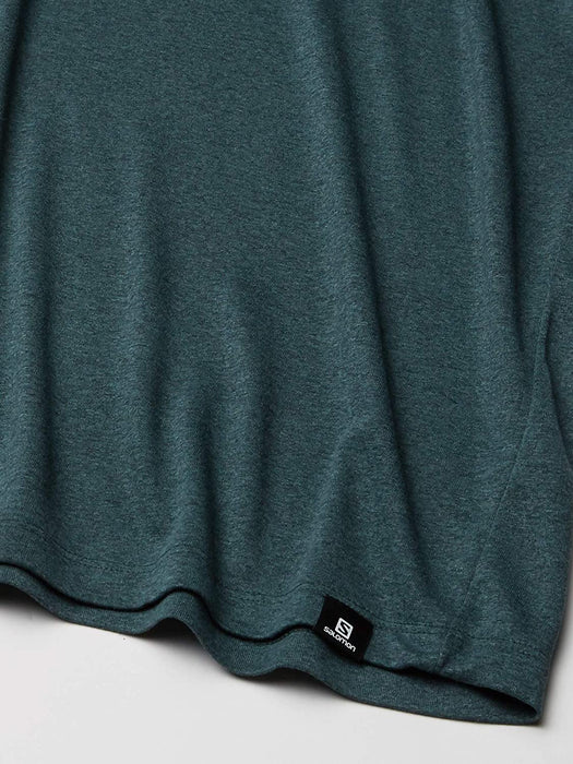 Salomon Men's Standard Agile Graphic TEE M, alloy/Heather