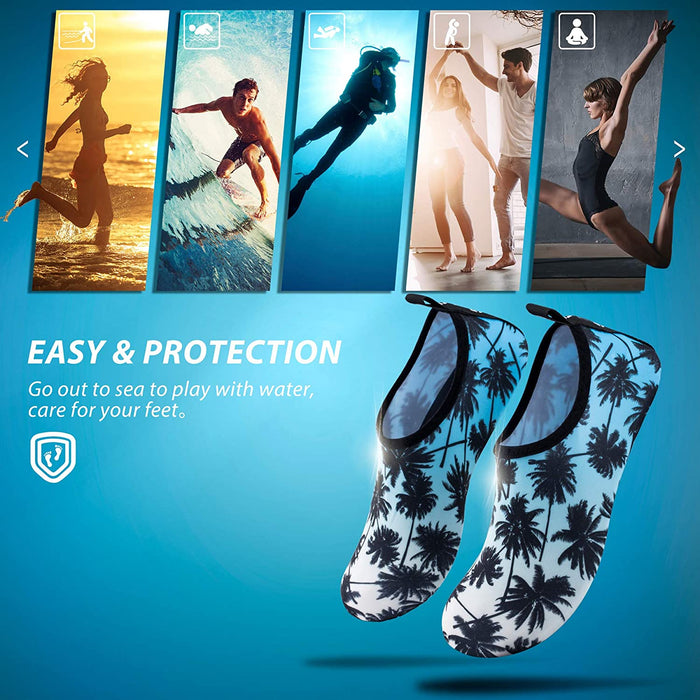 SIMARI Water Shoes Womens and Mens Quick-Dry Aqua Socks Barefoot for Outdoor Beach Swim Surf Yoga Exercise SWS001
