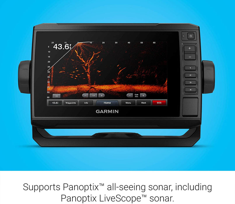 Garmin ECHOMAP UHD 74Cv, 7" Keyed-Assist Touchscreen Chartplotter with U.S. BlueChart G3 and GT24UHD-TM Transducer