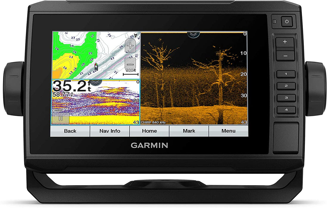 Garmin ECHOMAP UHD 73cv, 7" Keyed-Assist Chartplotter with U.S. LakeVü g3 and GT24UHD-TM transducer
