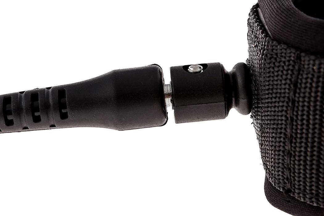 Santa Barbara Surfing SBS 10' Coiled SUP Leash - Guaranteed for Life - Premium Design for Flat & Open Water Stand Up Paddle Board