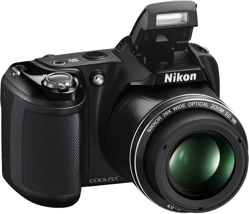 Nikon Coolpix L320 16.1MP Digital Camera with 26x Optical Zoom - BLACK