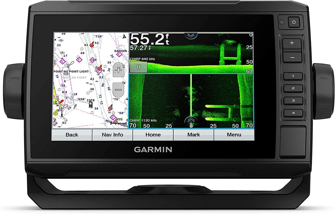 Garmin ECHOMAP UHD 74SV, 7" Keyed-Assist Touchscreen Chartplotter with U.S. BlueChart G3