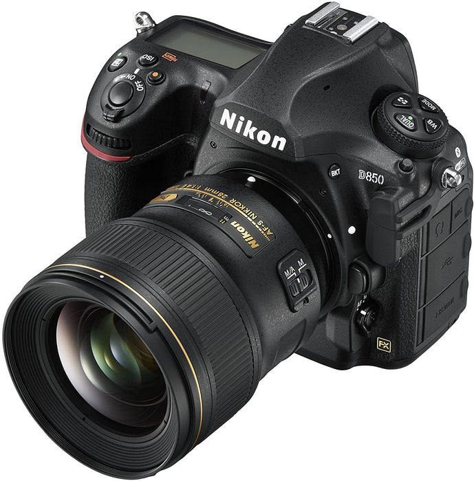 Nikon D850 FX-format Digital SLR Camera Body w/ Nikon AF-S NIKKOR 28mm f/1.4E ED f/1.4-16 Fixed Zoom Camera Lens