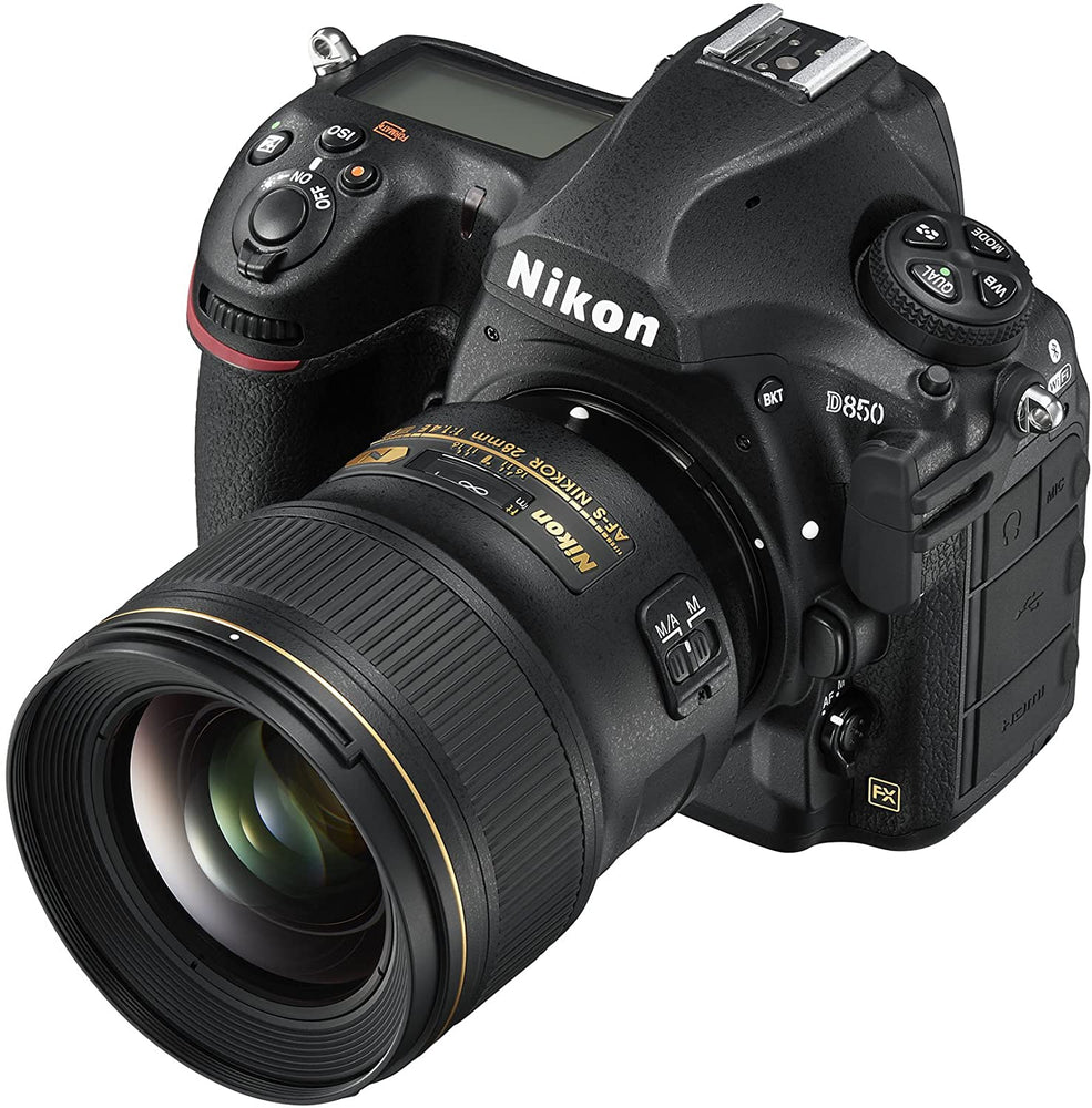 Nikon D850 FX-format Digital SLR Camera Body w/ Nikon AF-S NIKKOR 28mm f/1.4E ED f/1.4-16 Fixed Zoom Camera Lens