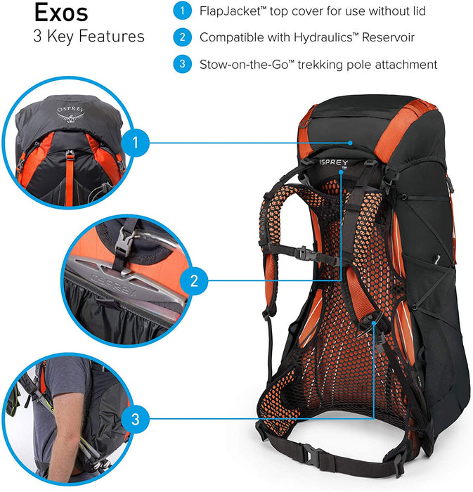 Osprey Exos 48 Men's Backpacking Backpack