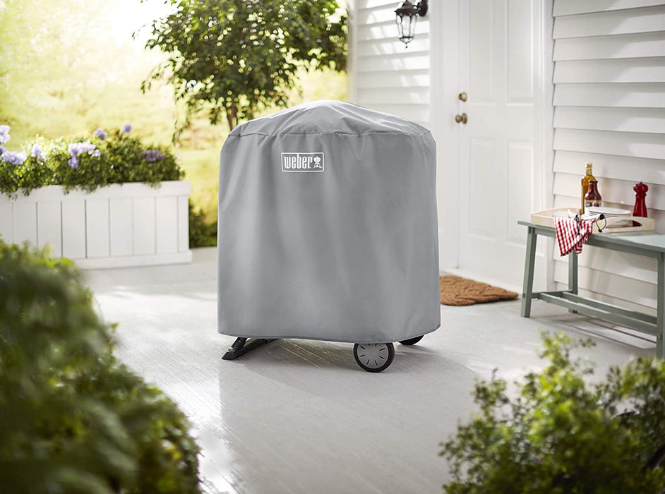 Weber 7177 Grill Cover, Fits Q 100/1000 and 200/2000 Using Stand or cart, Black