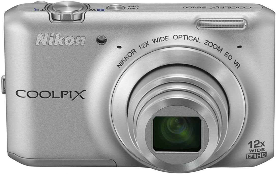 Nikon COOLPIX S6400 16 MP Digital Camera with 12x Optical Zoom and 3-inch LCD (Silver) (OLD MODEL)