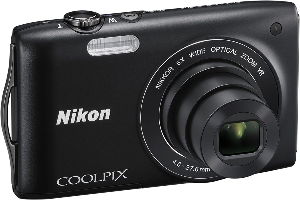 Nikon COOLPIX S3300 16 MP Digital Camera with 6x Zoom NIKKOR Glass Lens and 2.7-inch LCD (Black)