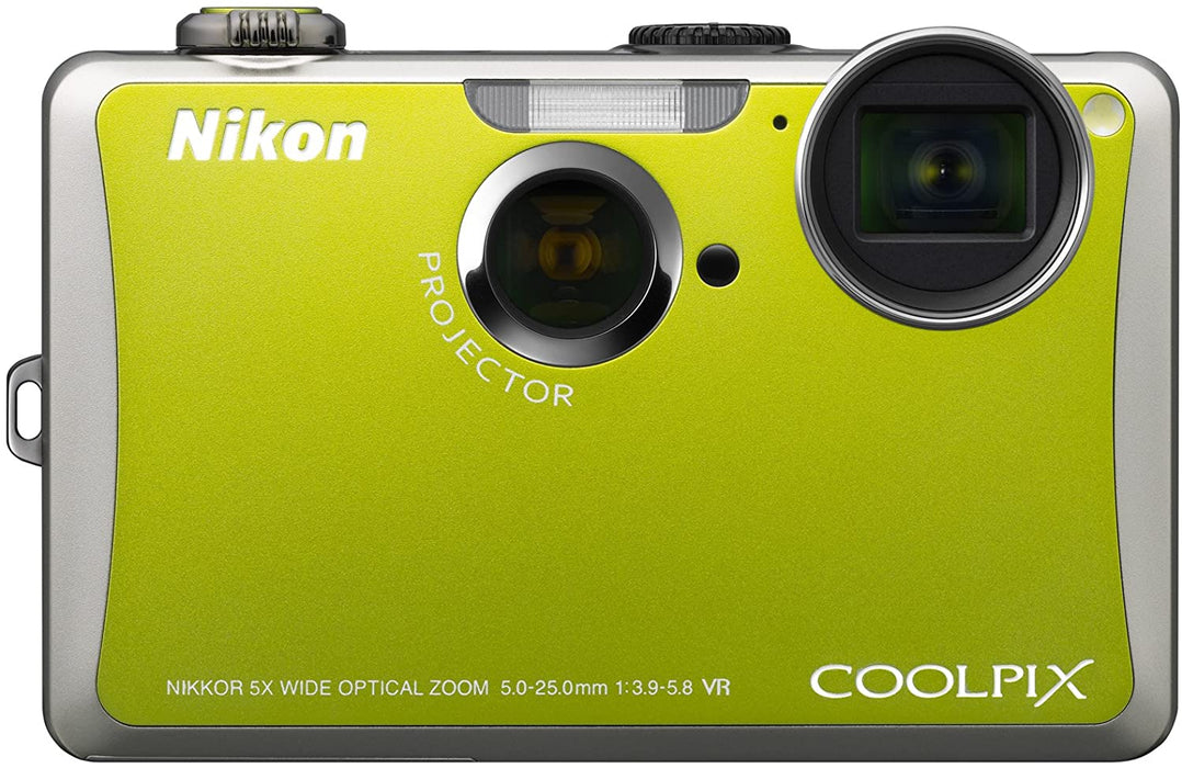 Nikon Coolpix S1100pj 14 MP Digital Camera with 5x Wide Angle Optical Vibration Reduction (VR) Zoom and 3-Inch LCD and Built-in Projector (Silver)