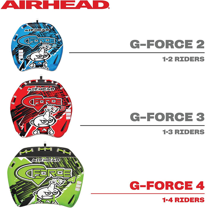 Airhead G-Force Towable Tube for Boating with 1-4 Rider Options