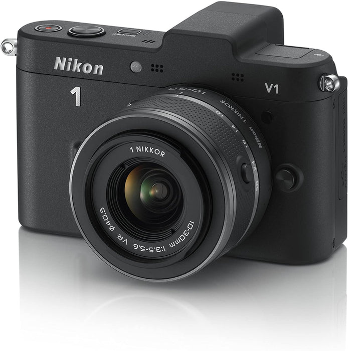 Nikon 1 V1 10.1 MP HD Digital Camera with 10-30mm VR 1 NIKKOR Lens (White)