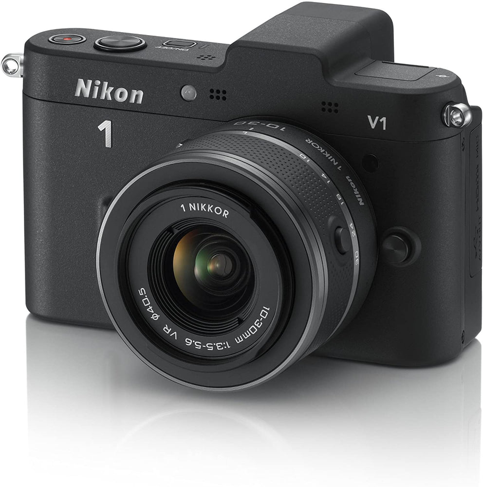 Nikon 1 V1 10.1 MP HD Digital Camera with 10-30mm VR 1 NIKKOR Lens (White)