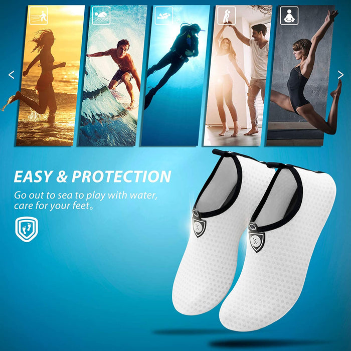 SIMARI Water Shoes Womens and Mens Quick-Dry Aqua Socks Barefoot for Outdoor Beach Swim Surf Yoga Exercise SWS001