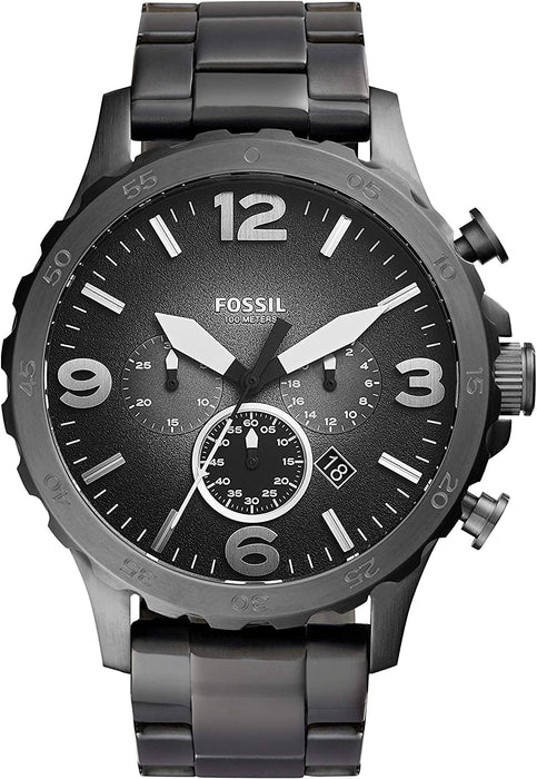 Fossil Men's Nate Stainless Steel Chronograph Quartz Watch