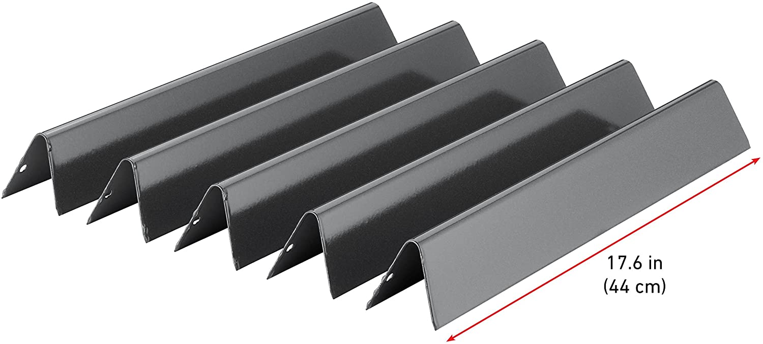 Weber 7621 Gas Grill Porcelain Enameled Flavorizer Bar Set for 300 Series Gas Grills (17.6 x 2.3 x 2.2),Gray,17.5"
