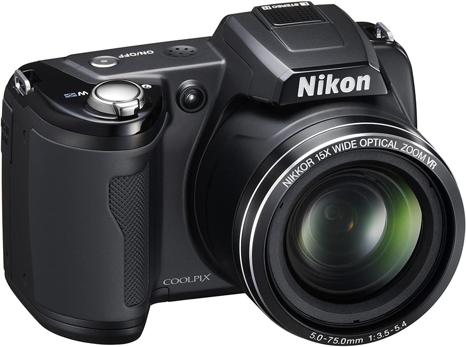 Nikon Coolpix L110 12.1MP Digital Camera with 15x Optical Vibration Reduction (VR) Zoom and 3.0-Inch LCD (Black)