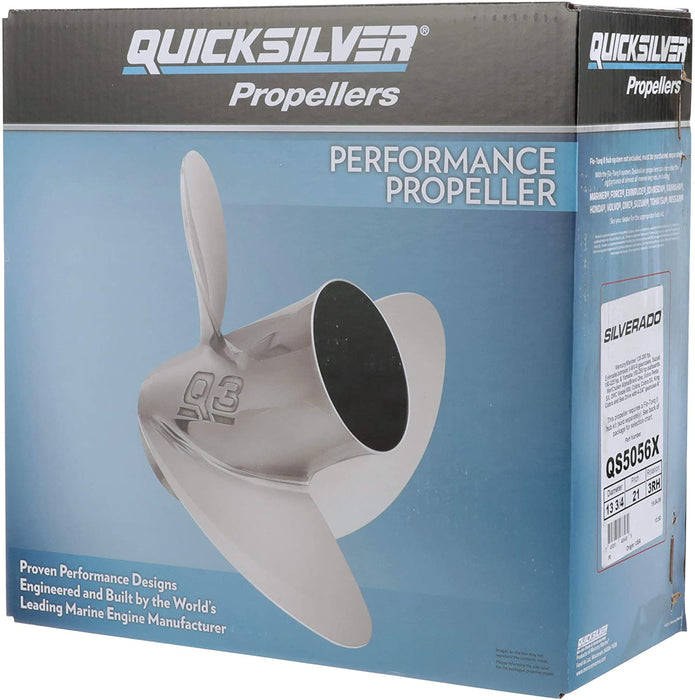 Quicksilver Silverado Propeller High Polished Stainless Finish