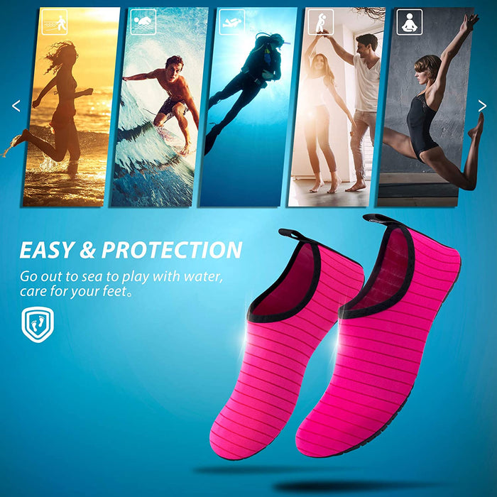SIMARI Water Shoes Womens and Mens Quick-Dry Aqua Socks Barefoot for Outdoor Beach Swim Surf Yoga Exercise SWS001