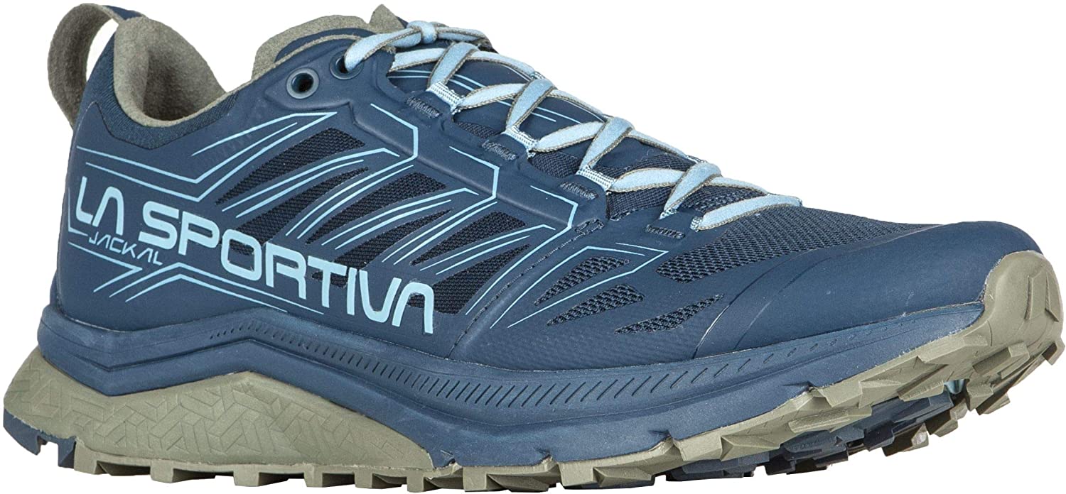 La Sportiva Jackal Mountain Running Shoe - Women's Opal/Pacific Blue 40.5