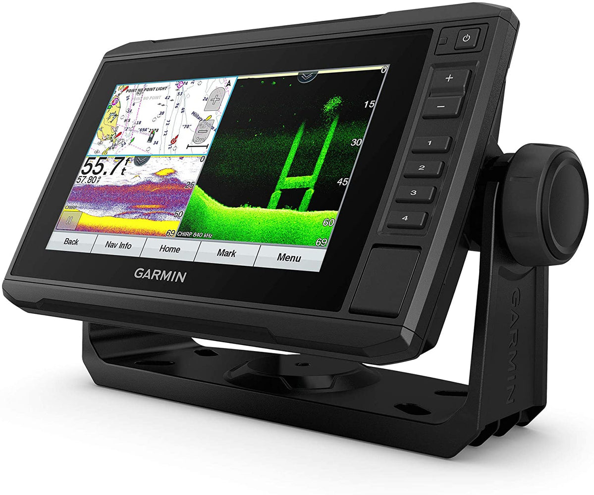 Garmin ECHOMAP UHD 74Cv, 7" Keyed-Assist Touchscreen Chartplotter with U.S. BlueChart G3 and GT24UHD-TM Transducer
