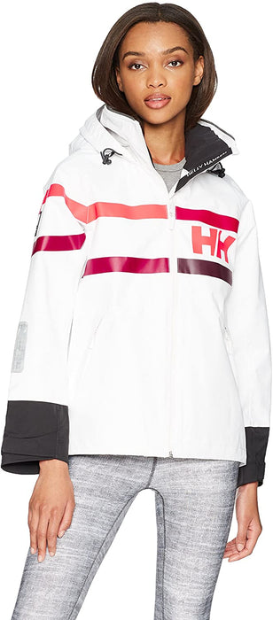 Helly Hansen Women's Salt Waterproof Windproof Breathable Performance Sailing Rain Jacket with Hood