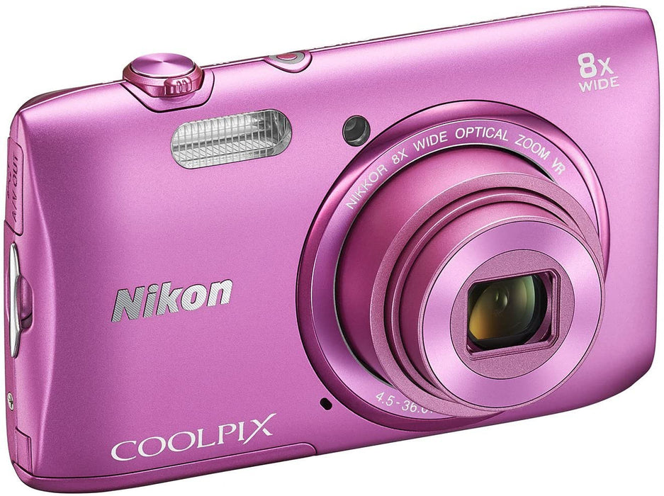 Nikon COOLPIX S3600 20.1 MP Digital Camera with 8x Zoom NIKKOR Lens and 720p HD Video (Silver) (Discontinued by Manufacturer)