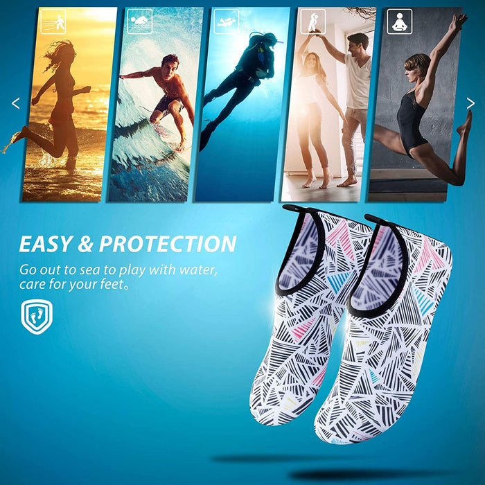 SIMARI Water Shoes Womens and Mens Quick-Dry Aqua Socks Barefoot for Outdoor Beach Swim Surf Yoga Exercise SWS001