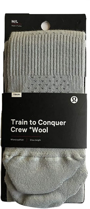 LULULEMON TRAIN TO CONQUER CREW WOOL - SESL/ASGY (Sea Salt/Asphalt Grey)
