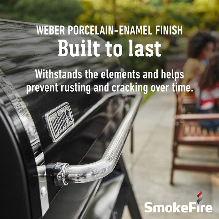 Weber 22510201 SmokeFire EX4 Wood Fired Pellet Grill, Black