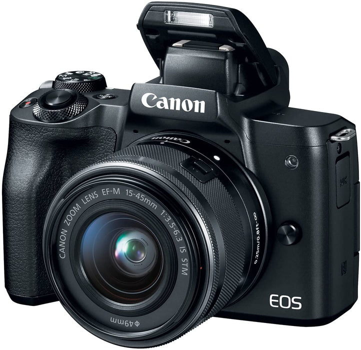 Canon EOS M50 Mirrorless Digital 4K Vlogging Camera with Dual Pixel CMOS Autofocus, DIGIC 8 Image Processor, Built-in Wi-Fi, NFC and Bluetooth technology, Body