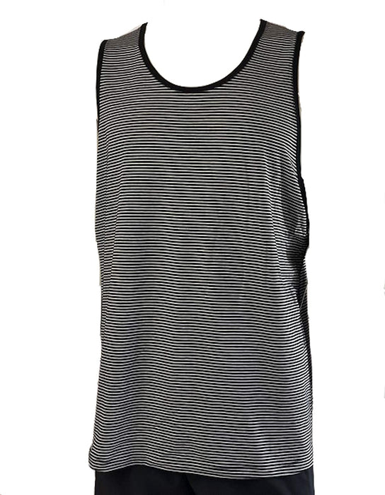 Lululemon 5 Year Basic Tank - ZWUI (Hyper Stripe White Black)